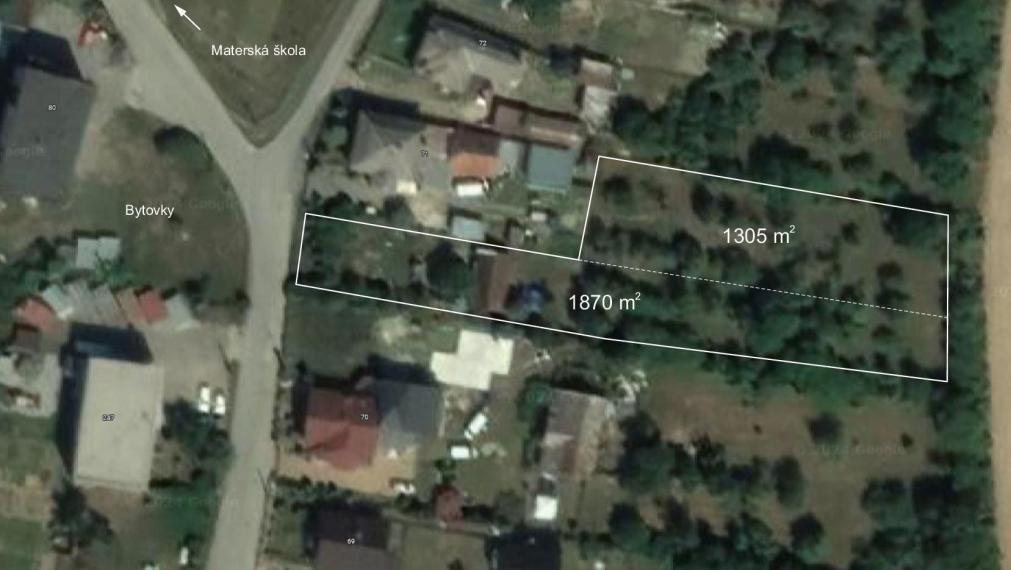 Na predaj pozemky 3175m2 určené k výstavbe rodinných domov - Kecerovské Kostoľany