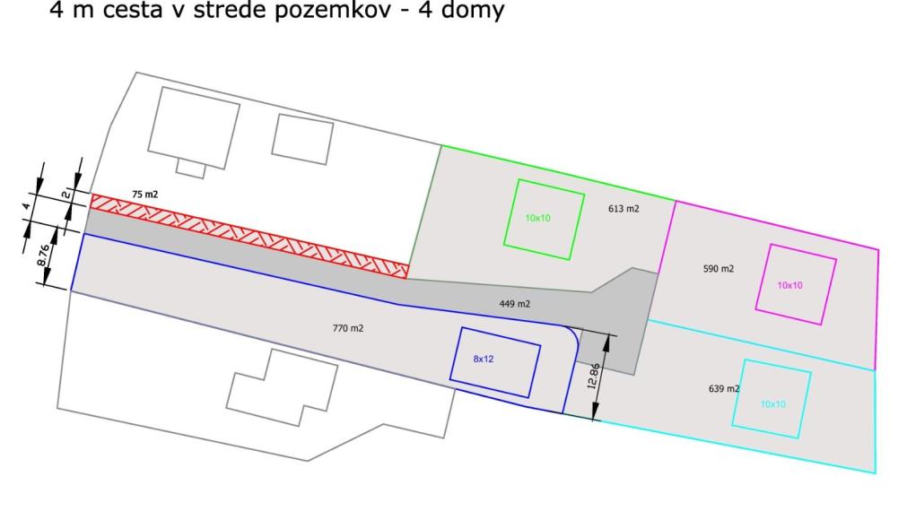 Na predaj pozemky 3175m2 určené k výstavbe rodinných domov - Kecerovské Kostoľany