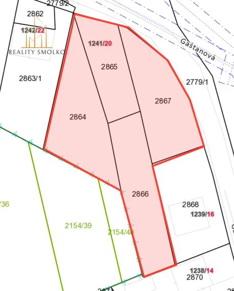 POZEMOK na výstavbu RD 2.192 m², HUMENNÉ