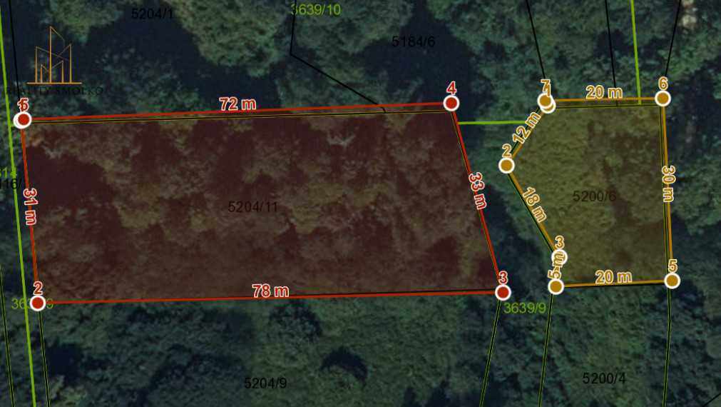 Predaj pozemkov v rekreačnej oblasti Hubková-Humenné.