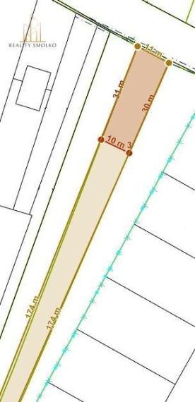 EXKLUZÍVNE - pozemok k výstavbe RD - 1222 m² - Vyšná Šebastová - Prešov - 47€/m²