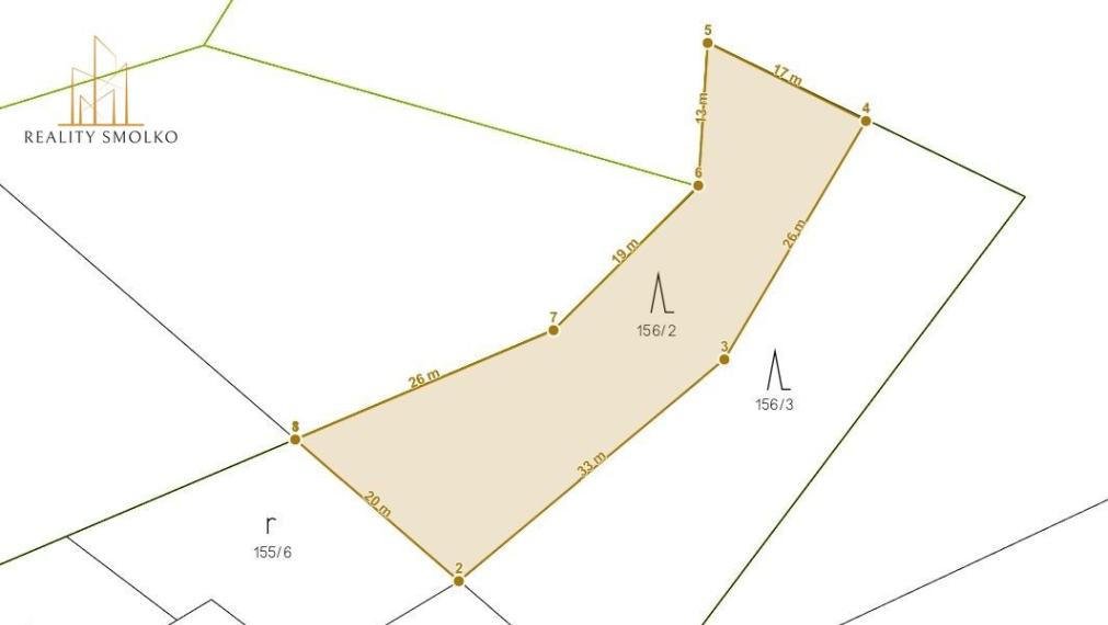 Pozemok na výstavbu RD s vlastným lesom, 15 min od Prešova