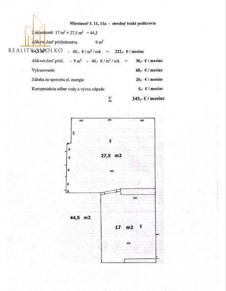 Prenájom kancelársky priestor Prešov, Hlavná ulica