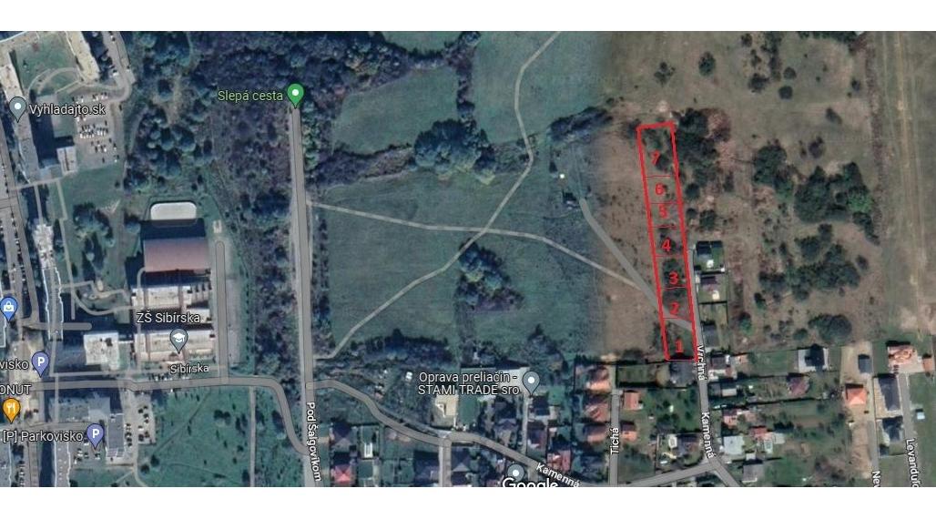 EXKLUZÍVNE - 7 Investičných (IBV) pozemkov v Ľuboticiach