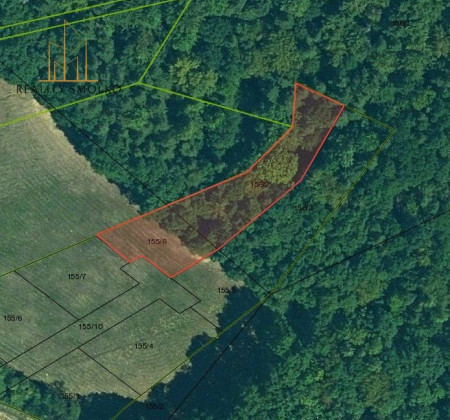 Pozemok na výstavbu RD s vlastným lesom, 15 min od Prešova